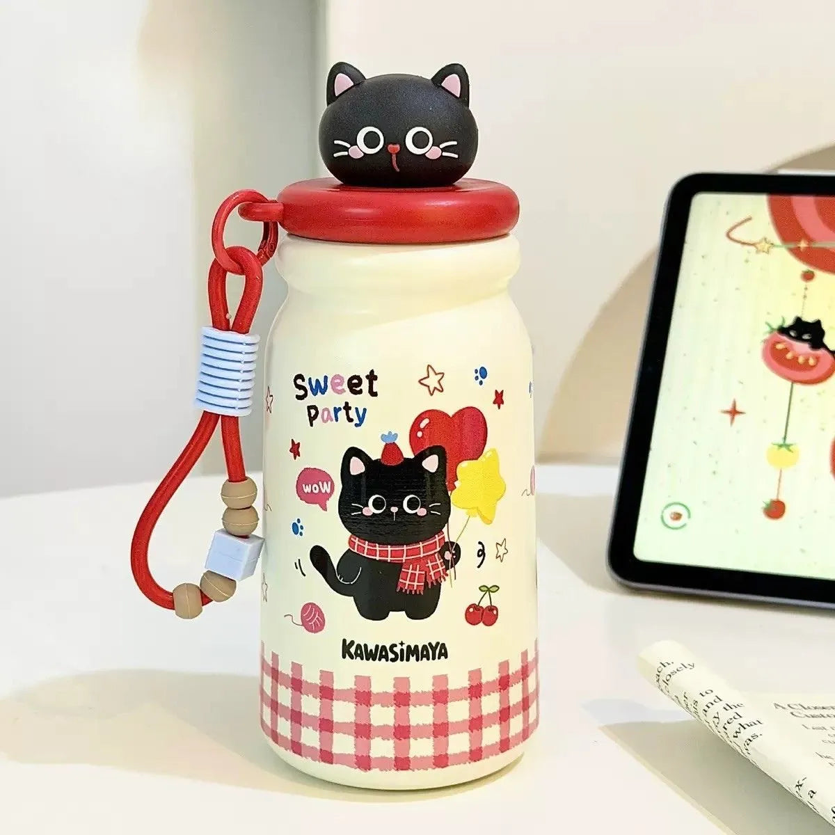 Red Color of Cat Paw Sipper - Tinyminymo