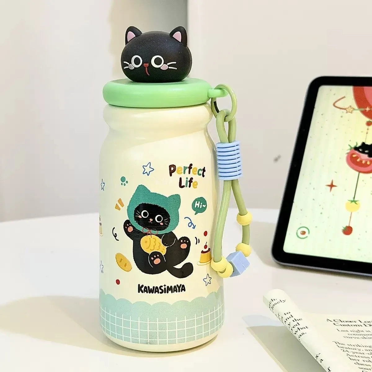 Green Color of Cat Paw Sipper - Tinyminymo