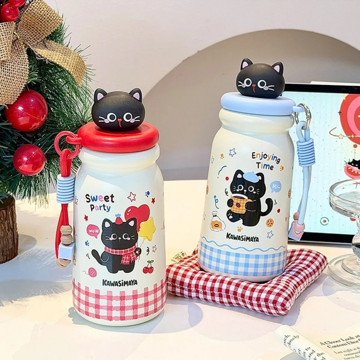 Two Cat Paw Print Sippers - Tinyminymo