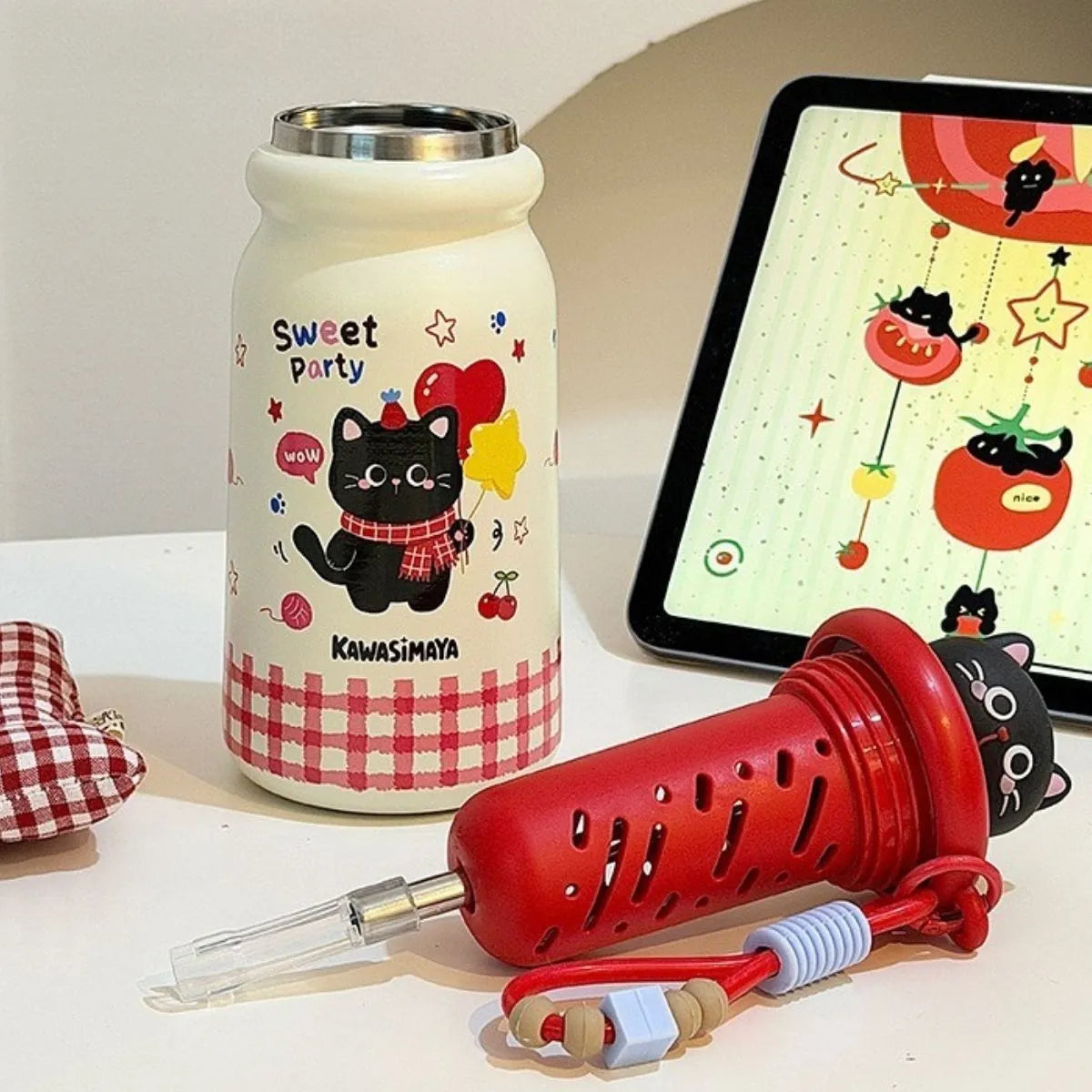 Kitty Insulated Tumbler - Tinyminymo