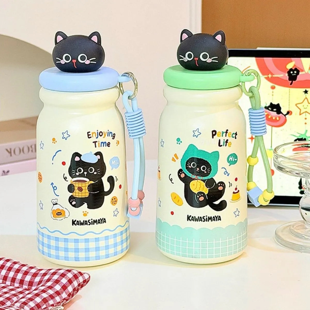 Blue and Green Color Cat Paw Sippers - Tinyminymo