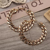 Chain Look Hoop Earring