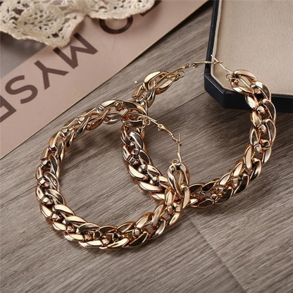 Chain Look Hoop Earring - Tinyminymo