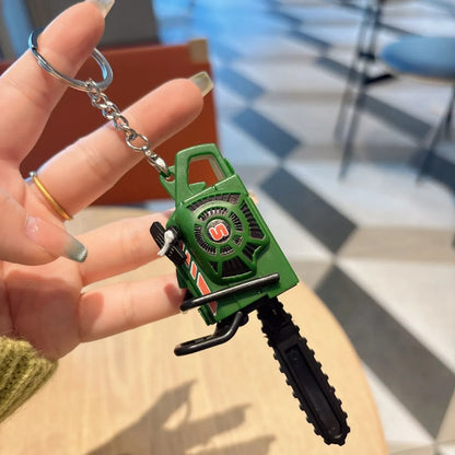 Green Chainsaw Keychain - Tinyminymo
