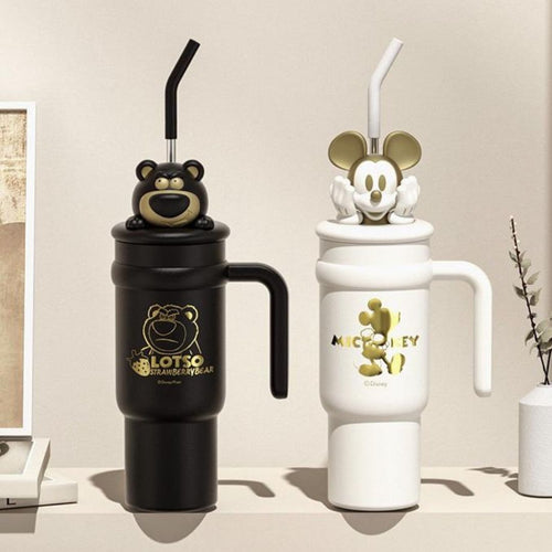 Two Insulated Sippers in Lotso Bear and Mickey Mouse Character - Tinyminymo