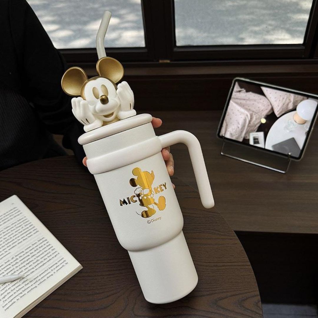 Mickey Mouse themed Tumbler with Straw - Tinyminymo