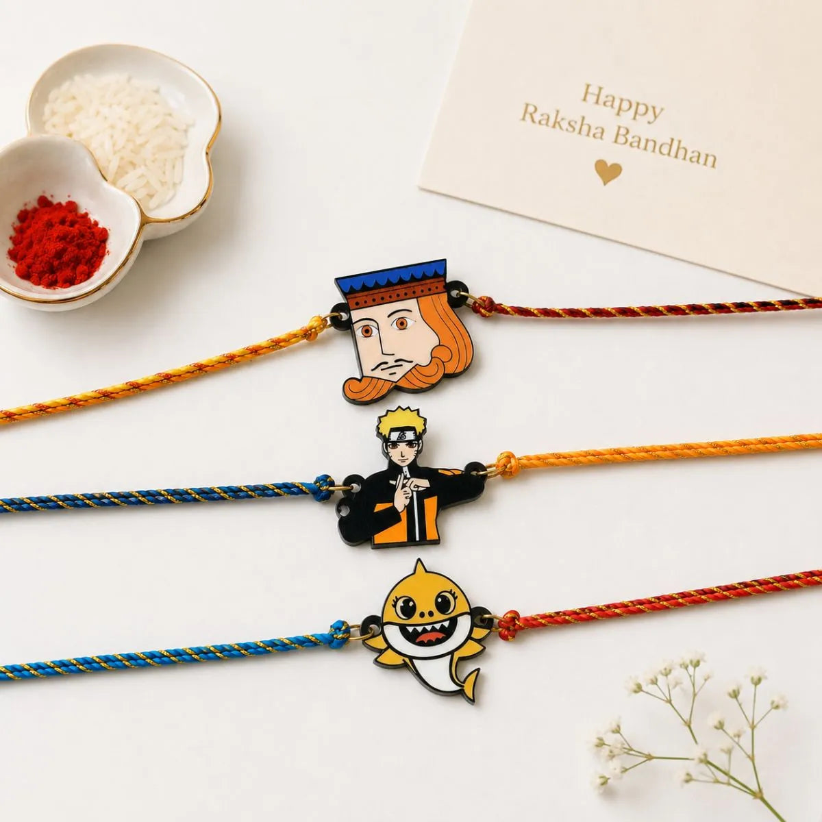 Three Designs of Character Rakhis - Tinyminymo