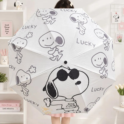 White Color Umbrella in Snoopy Design - Tinyminymo
