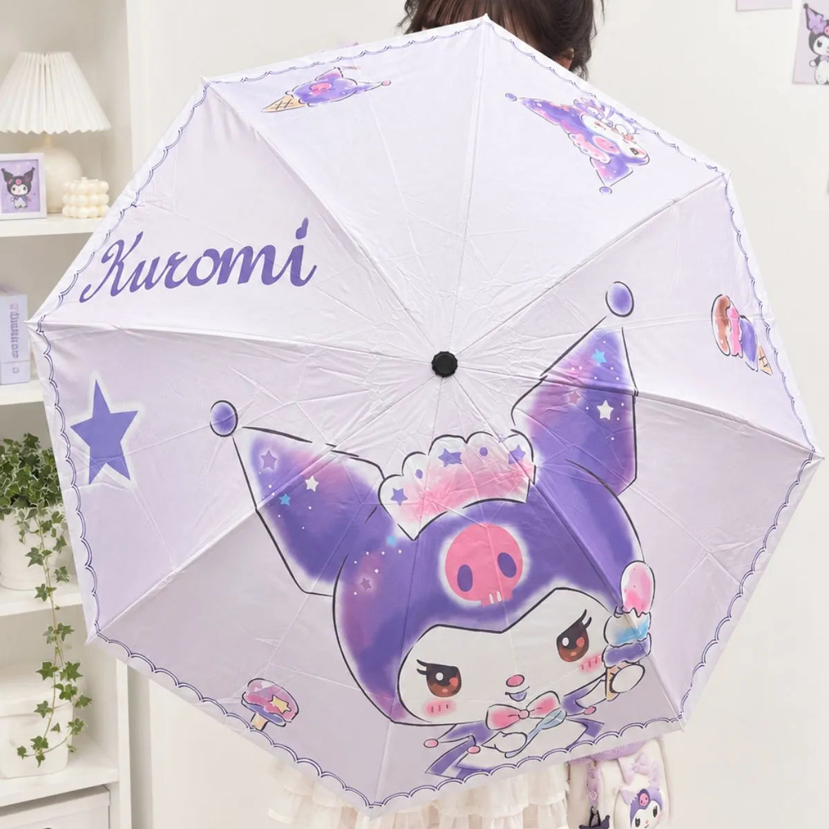 Purple Color Umbrella in Kuromi Design - Tinyminymo