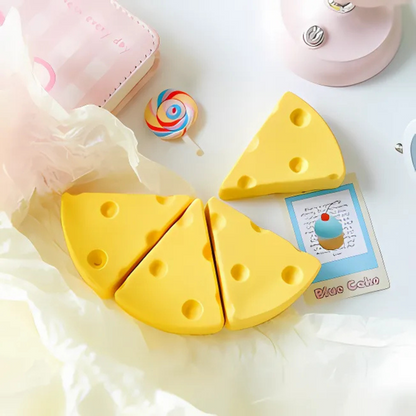 Four Cheese Erasers on the Table - Tinyminymo
