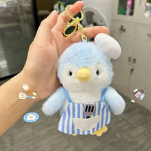 Load image into Gallery viewer, Blue Color Fluffy Keychain - Tinyminymo
