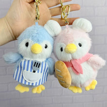 Load image into Gallery viewer, Two Fluffy Keychains in Penguin Design - Tinyminymo
