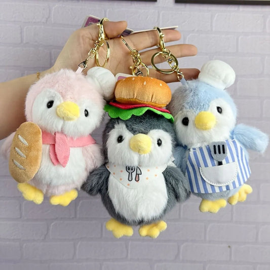 Three Chef Design Penguin Keychains - Tinyminymo