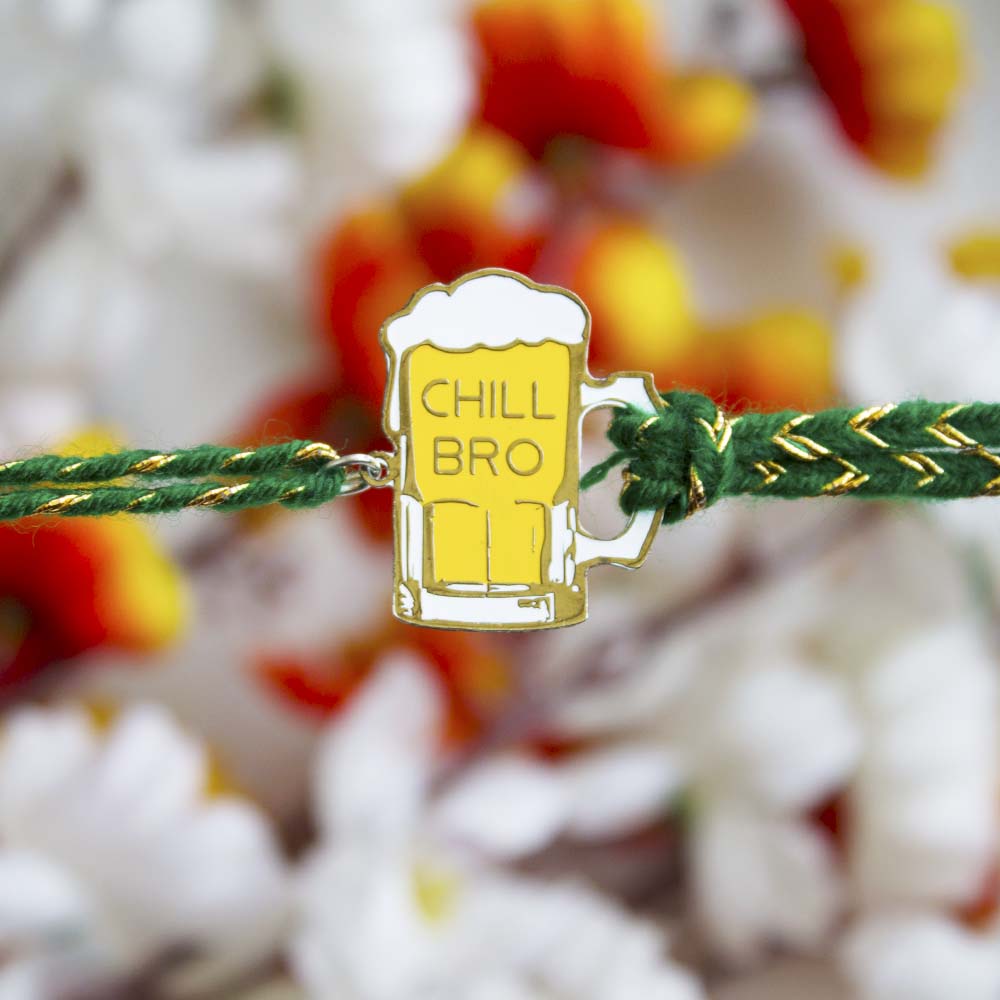 Chill Bro Metal Rakhi - Tinyminymo