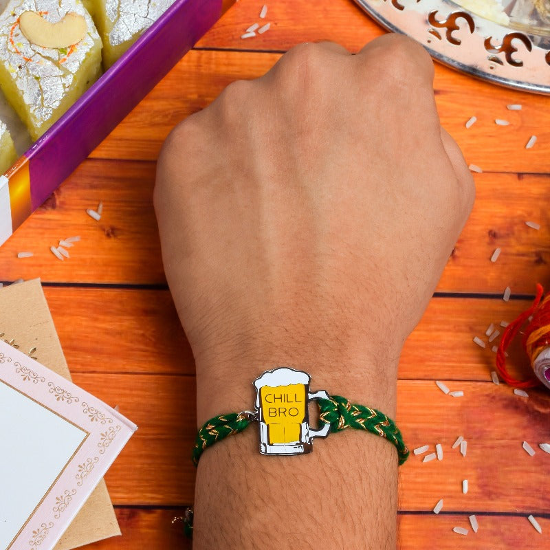 Chill Bro Metal Rakhi - Tinyminymo 