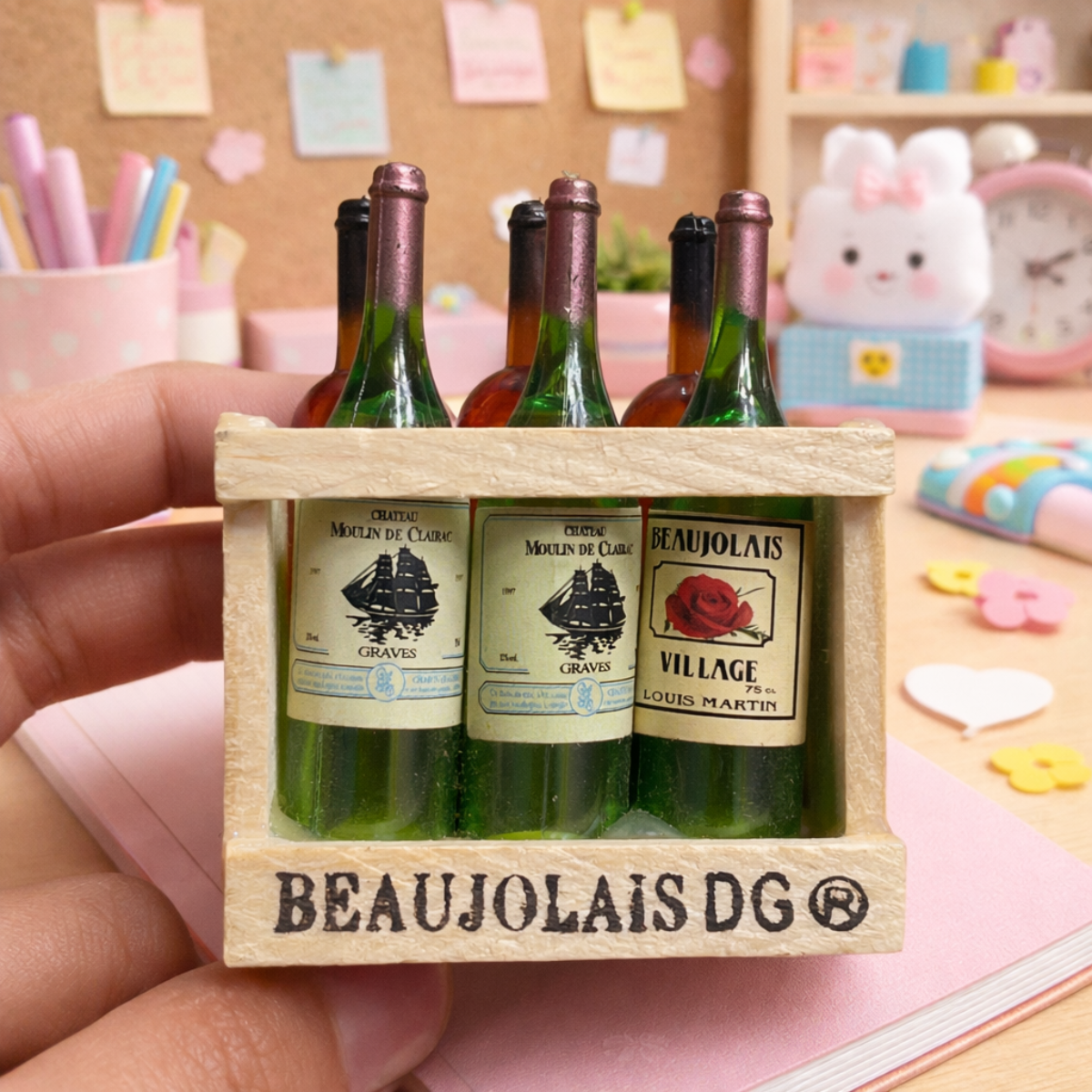 Beer Bottle Fridge Magnet Closeup - Tinyminymo