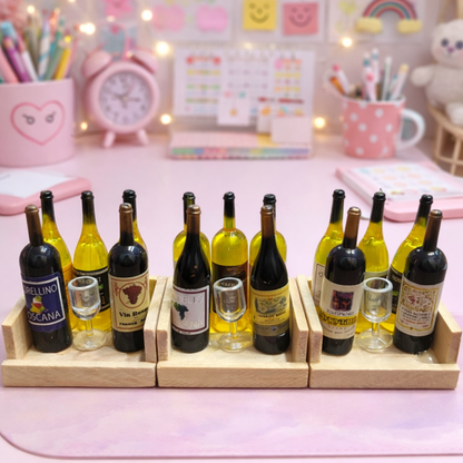 Three Design of Fridge Magnet with Wine Glass - Tinyminymo