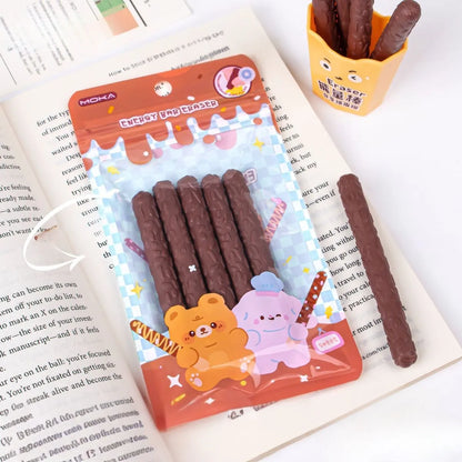 Chocolate Stick Erasers, Set of 5 - Tinyminymo