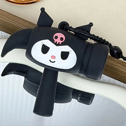 Black Kuromi Choo-Choo Keychain - Tinyminymo