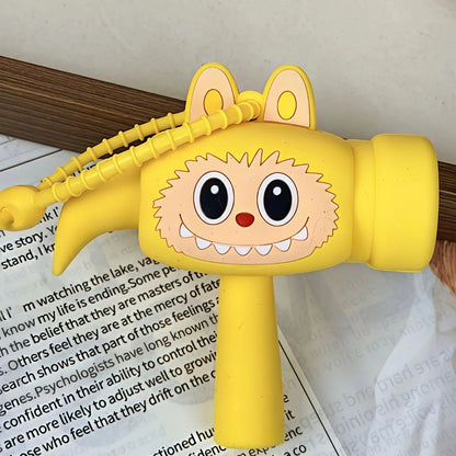 Yellow Labubu Variant in Choo-Choo Keychain - Tinyminymo