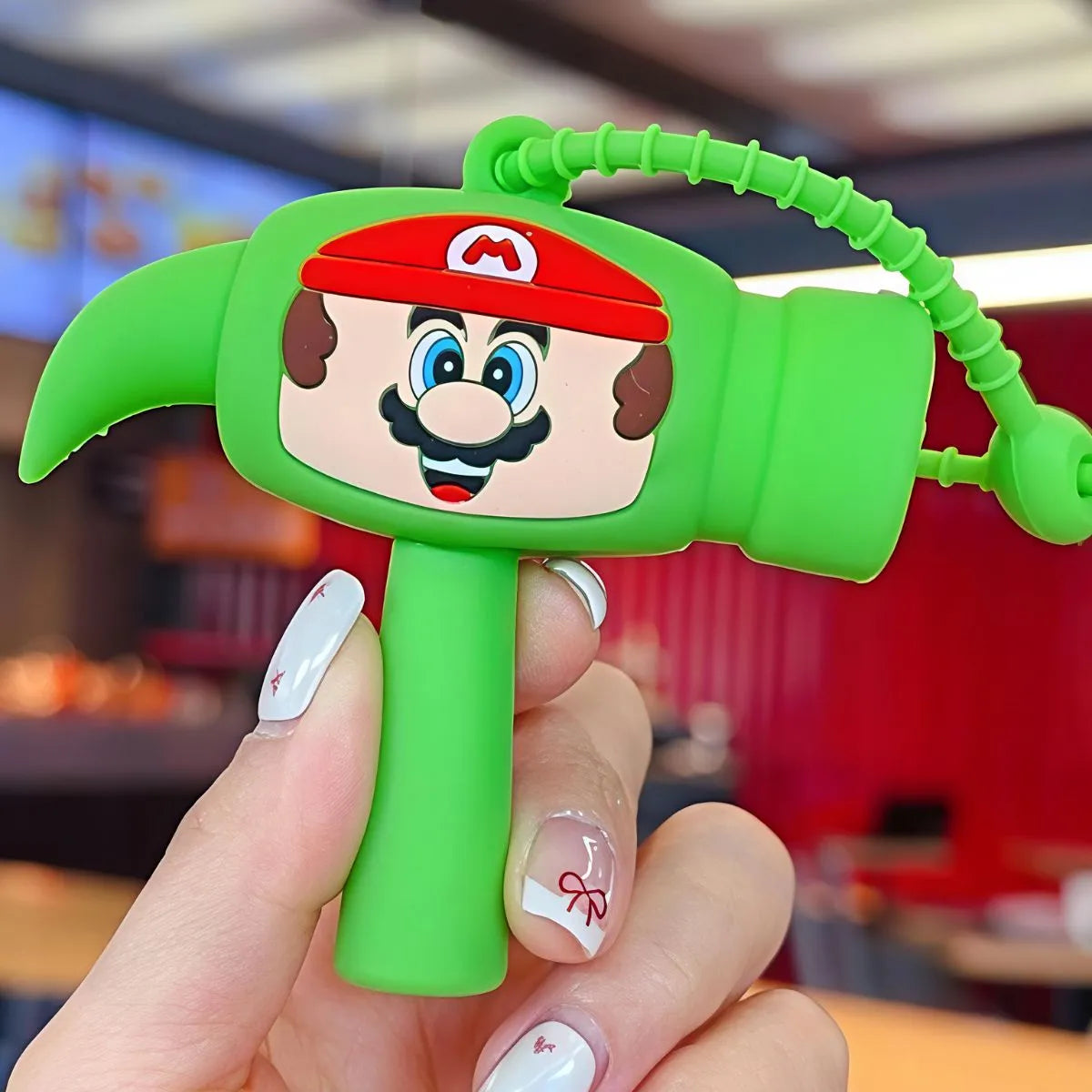 Green Color Mario Choo-Choo Keychain - Tinyminymo