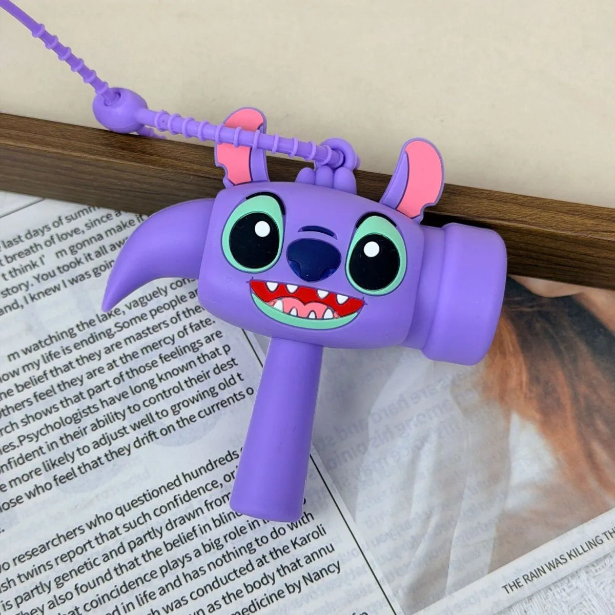 Purple Color Stitch Choo-Choo Keychain - Tinyminymo