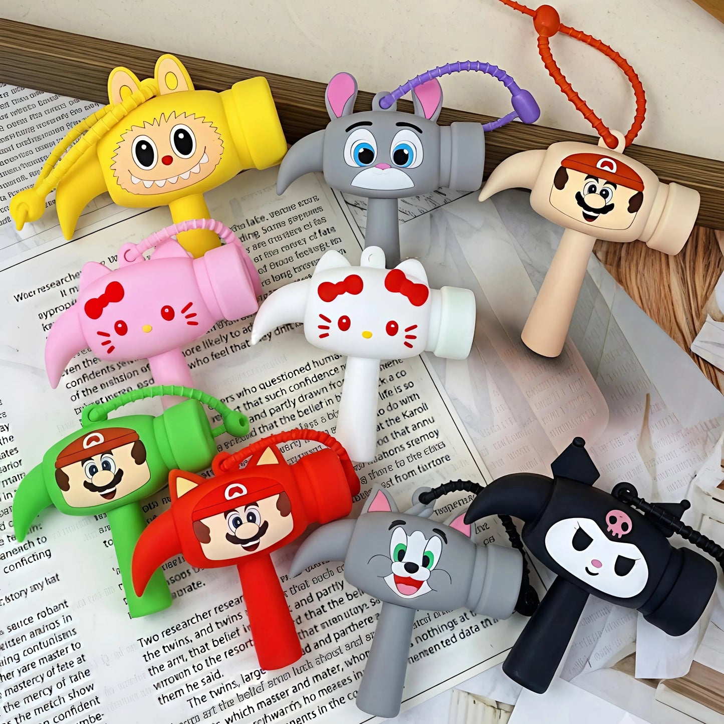 Multiple Designs of Choo-Choo Keychains - Tinyminymo 