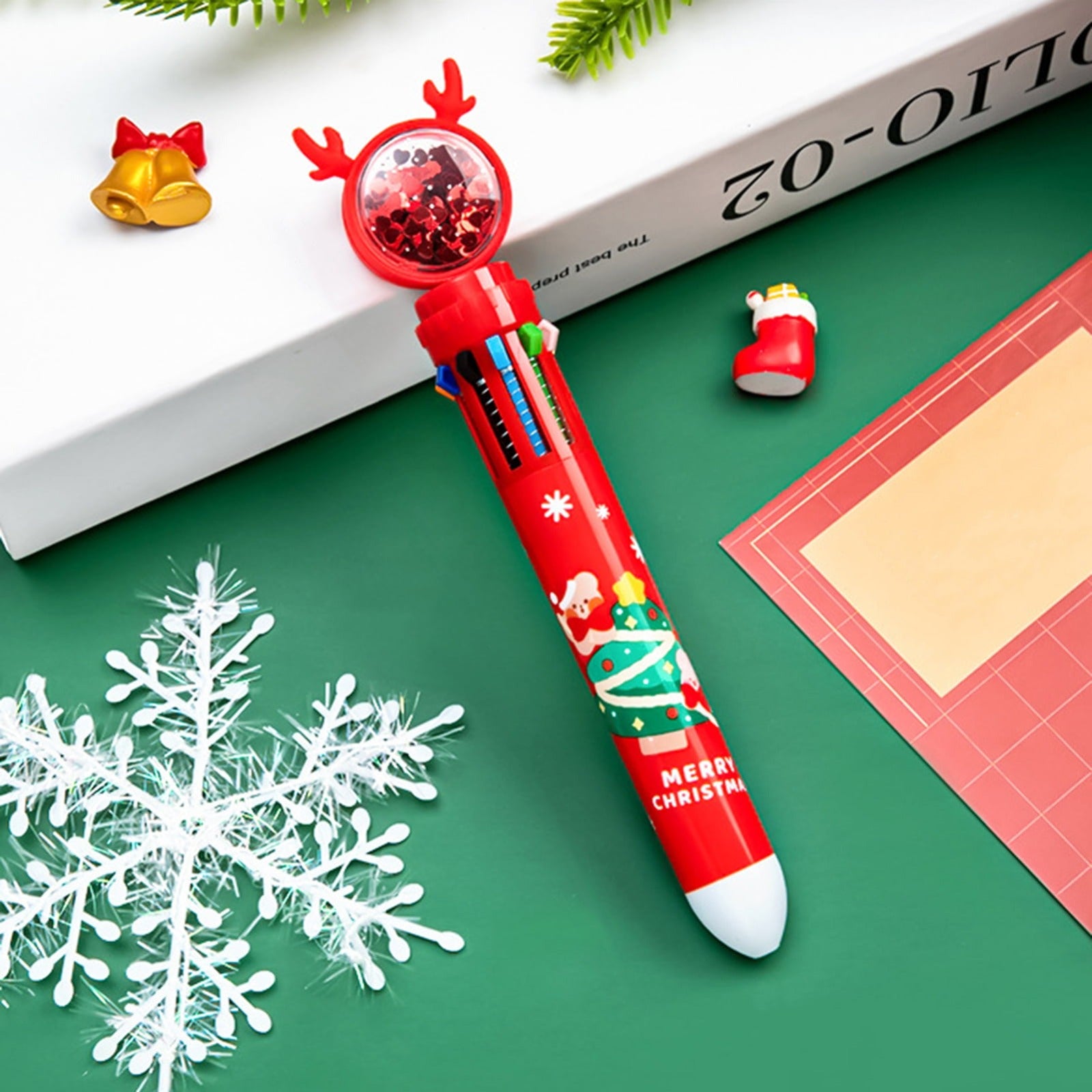 Christmas Confetti 10 in 1 Pen - Tinyminymo