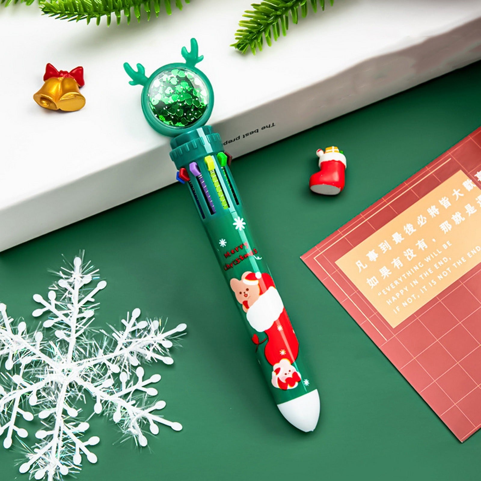 Christmas Confetti 10 in 1 Pen - Tinyminymo