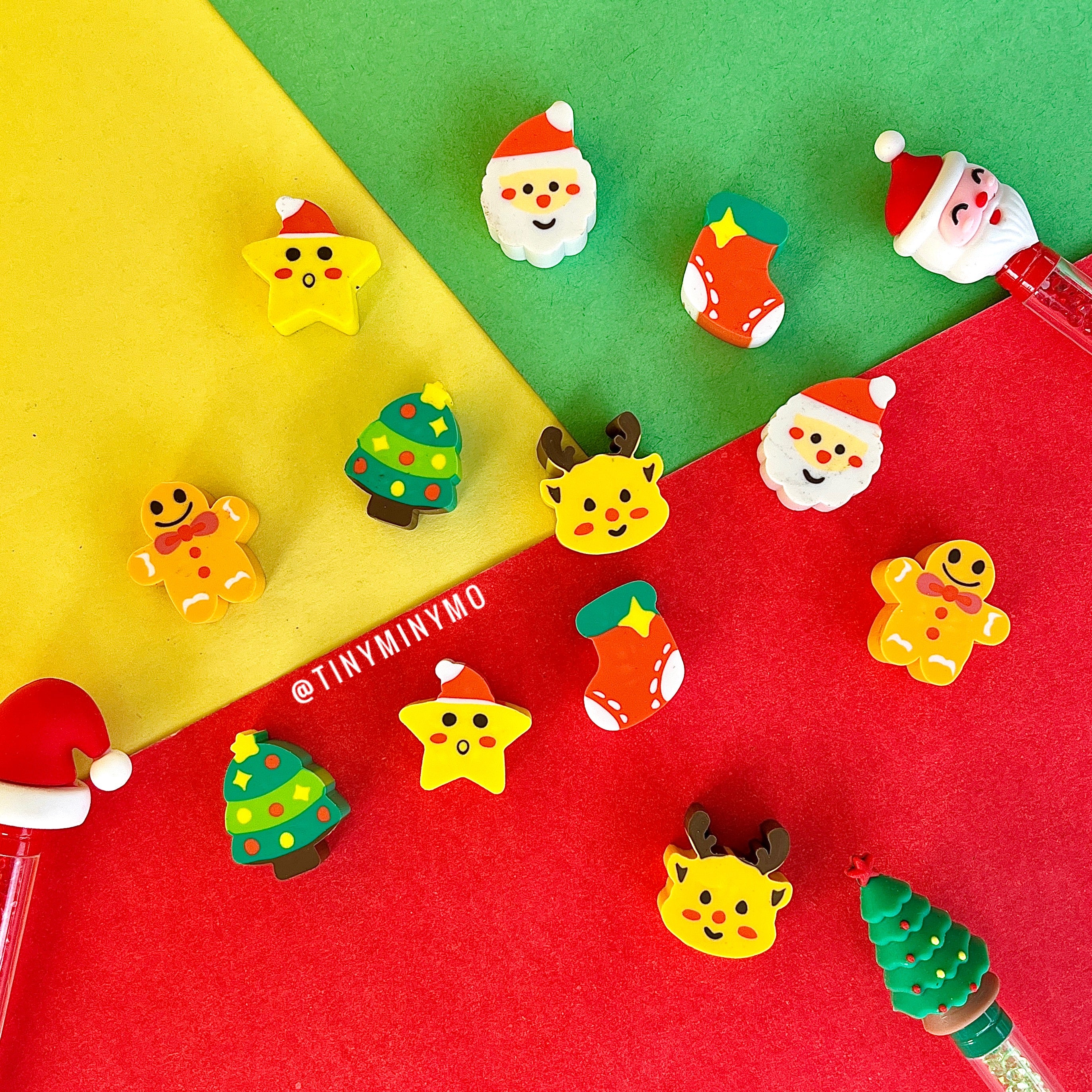 Christmas Eraser Jar - Tinyminymo