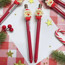 Load image into Gallery viewer, Two Santa Design Christmas Gel Pens - Tinyminymo
