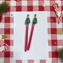 Load image into Gallery viewer, Two Christmas Tree Design Pens - Tinyminymo 
