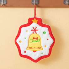 Load image into Gallery viewer, Christmas Hand Towel with Jingle Bell Design - Tinyminymo
