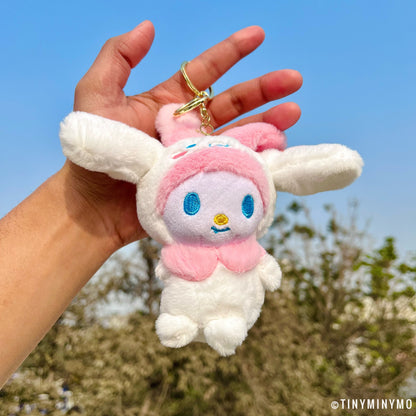 Cinnamoroll Cosplay Sanrio Plush Keychain - Tinyminymo