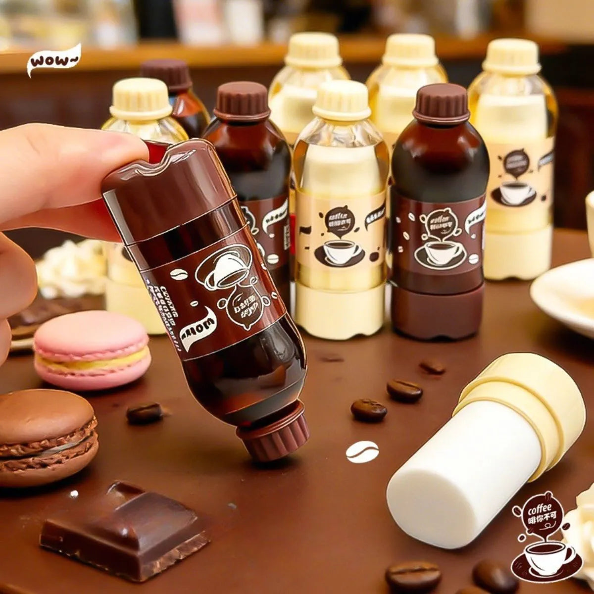 Black and White Color Coffee Erasers - Tinyminymo