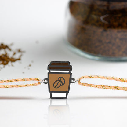 Coffee Metal Rakhi - Tinyminymo