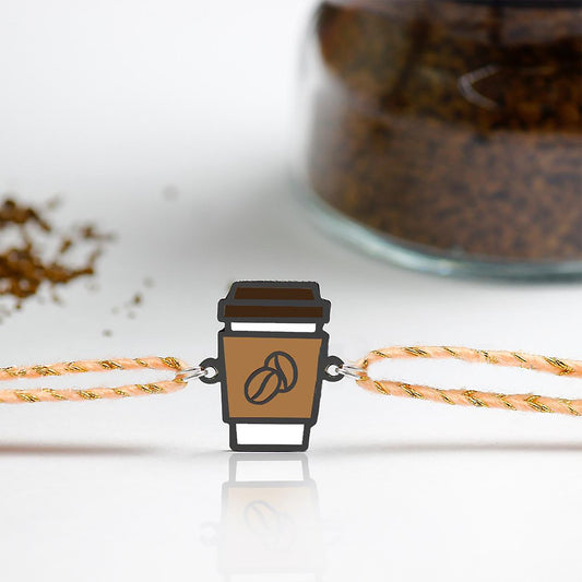 Coffee Metal Rakhi - Tinyminymo