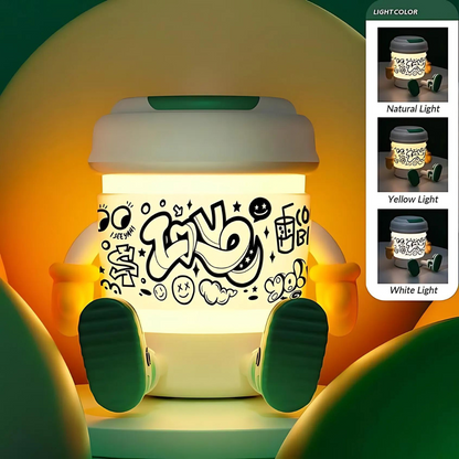 Coffee Night Light with Speaker and Phone Stand - Tinyminymo