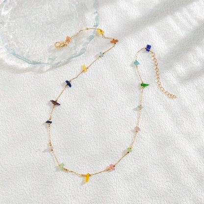 Colorful Irregular Stone Necklace - Tinyminymo