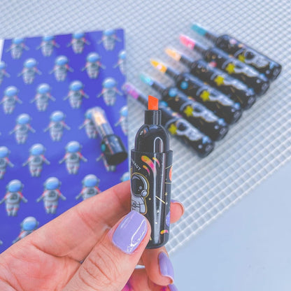 Confetti Astronaut Bottle Highlighter Set - Tinyminymo