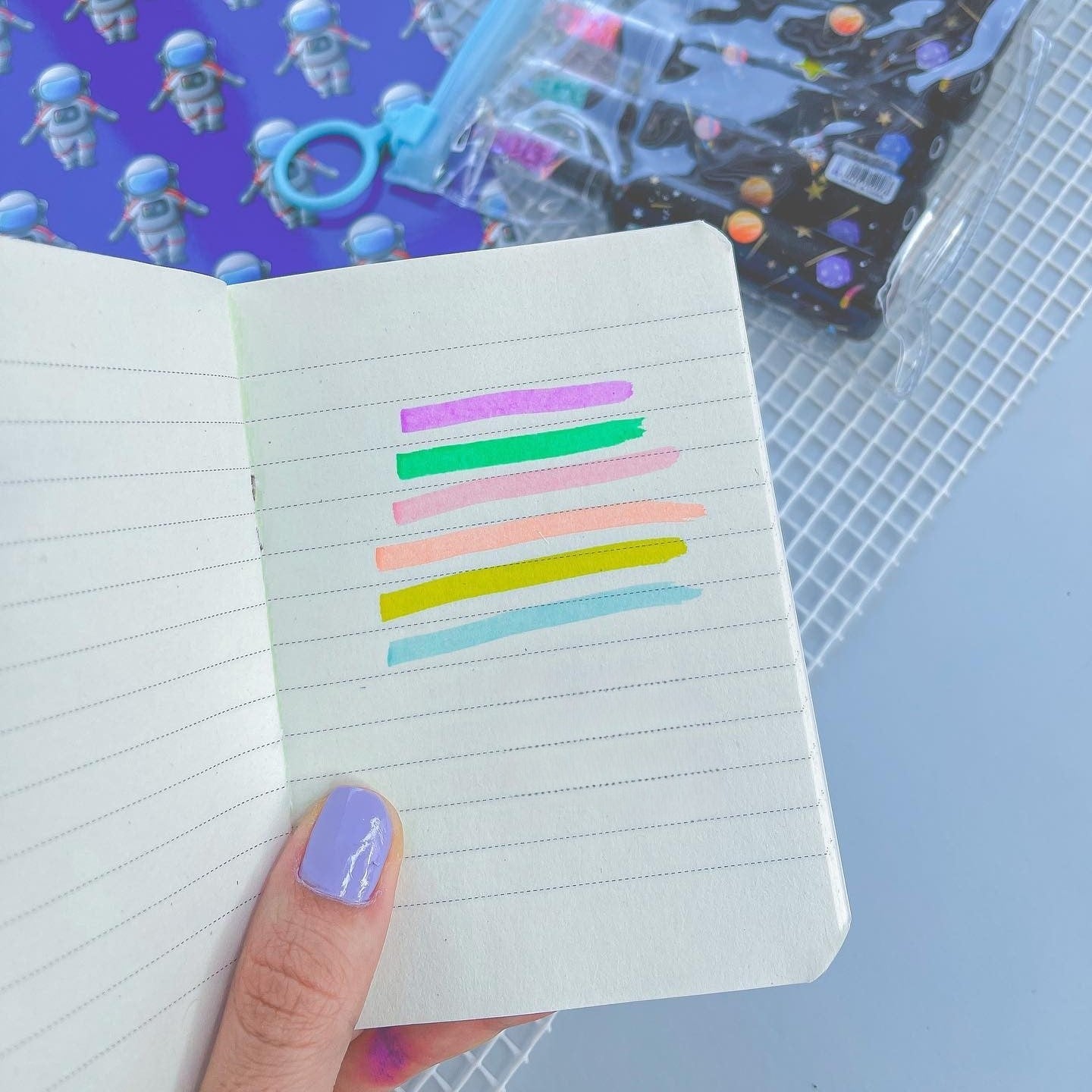 Confetti Astronaut Bottle Highlighter Set - Tinyminymo