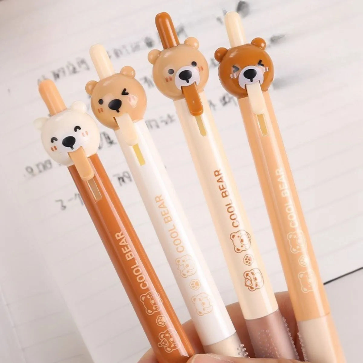 Four Bear-Shaped Pens - Tinyminymo