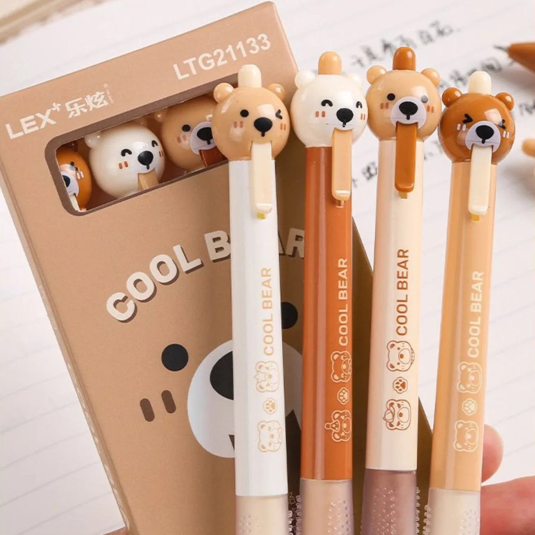 Bear Gel Pen Set - Tinyminymo