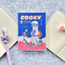 Load image into Gallery viewer, Cool Boy Pocket Diary and Pen in Skateboarding Design on a Textured Surface - Tinyminymo
