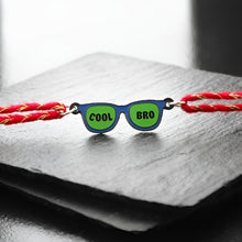 Load image into Gallery viewer, Cool Bro Glasses Metal Rakhi - Tinyminymo
