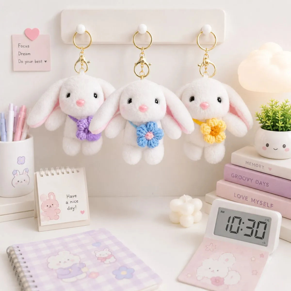 Cool Bunny 3D Keychains - Tinyminymo