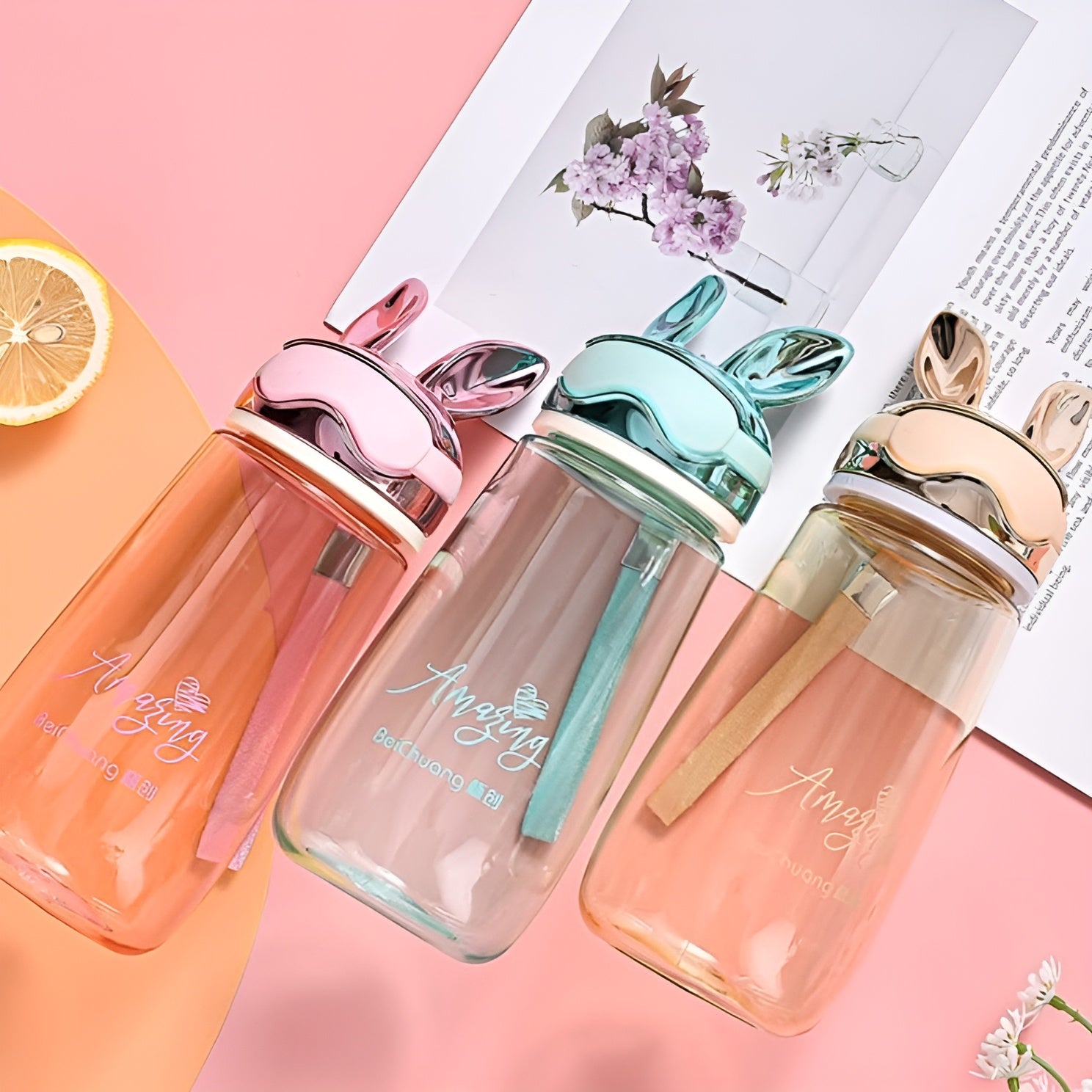 Cool Bunny Water Bottle - Tinyminymo