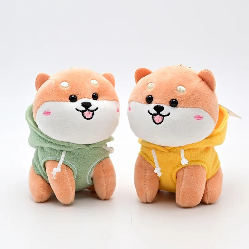 Cool Dog in a Hoodie Plush Keychain - Tinyminymo