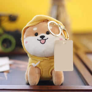 Cool Dog in a Hoodie Plush Keychain - Tinyminymo
