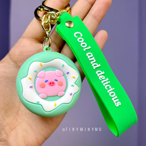 Cool and Delicious Animal Donut 3D Keychain - Tinyminymo